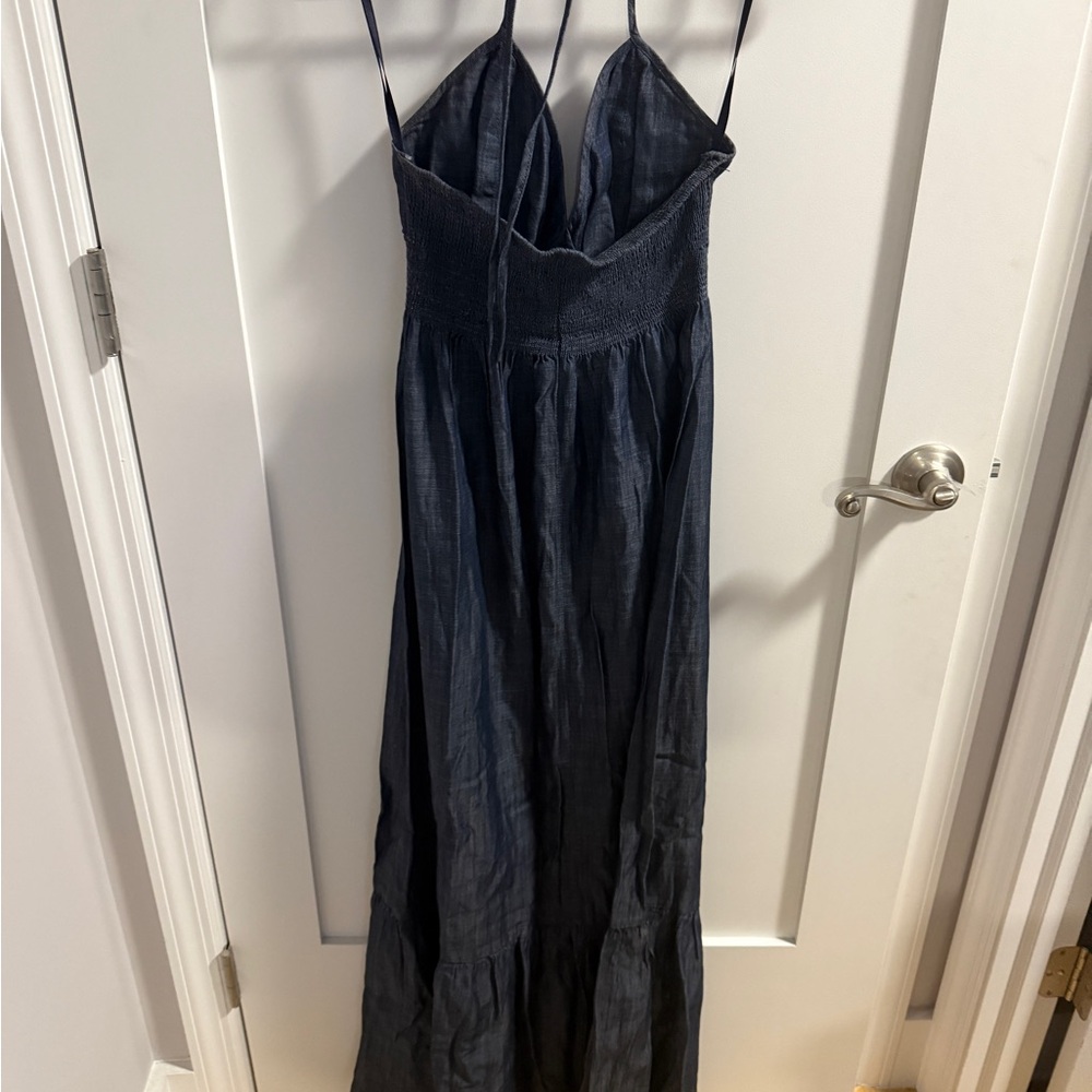 New York & Company Dark Blue Maxi Dress